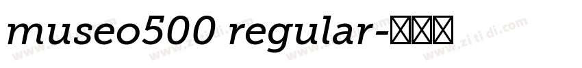 museo500 regular字体转换